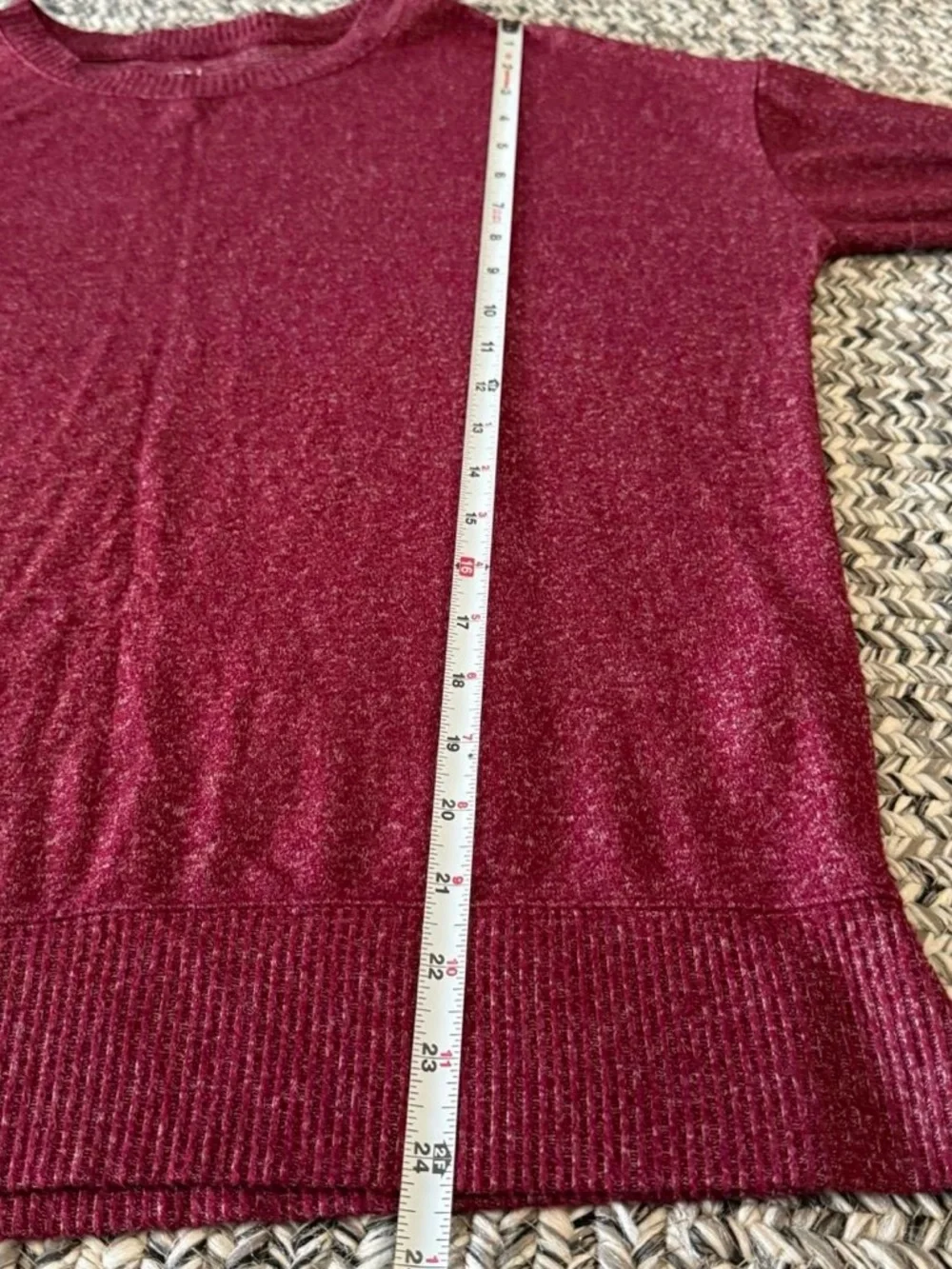 Time and Tru long sleeve crewneck bundle set of 7 shirts basics minimalist color - Picture 5 of 5